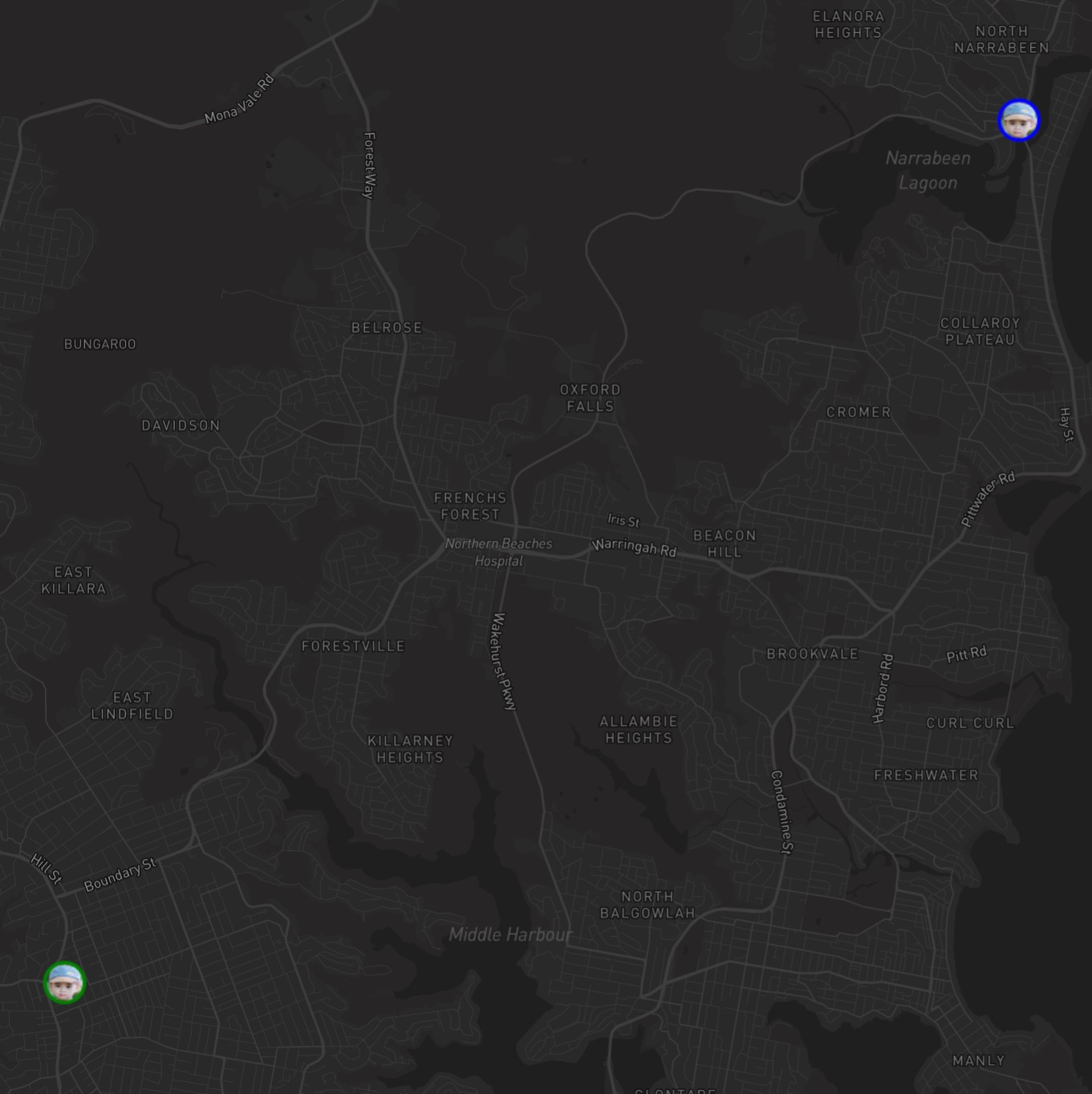 Live location tracking